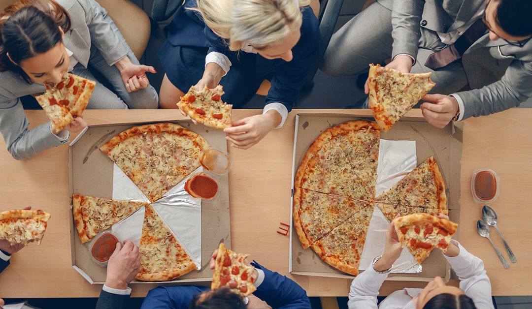 People Eating Pizza